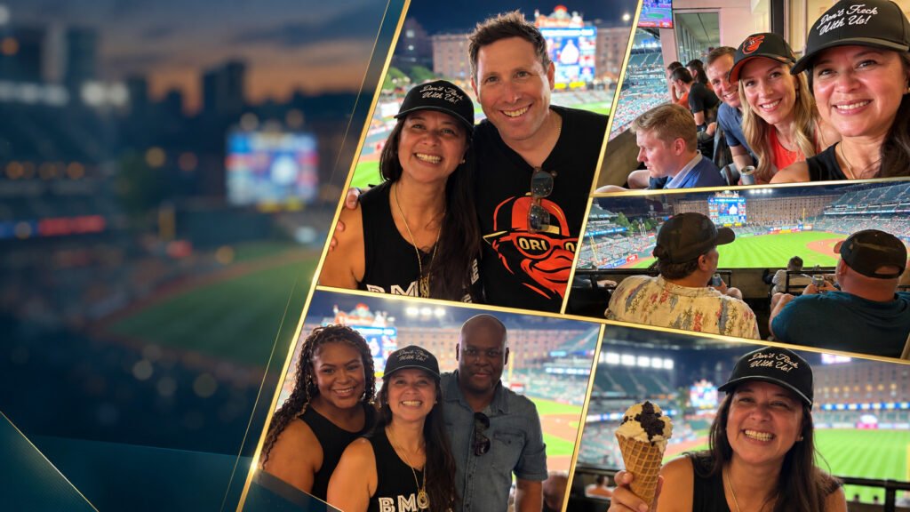 An evening at Camden Yards private suite event with Ascension Business Solutions and partners in Baltimore, Maryland