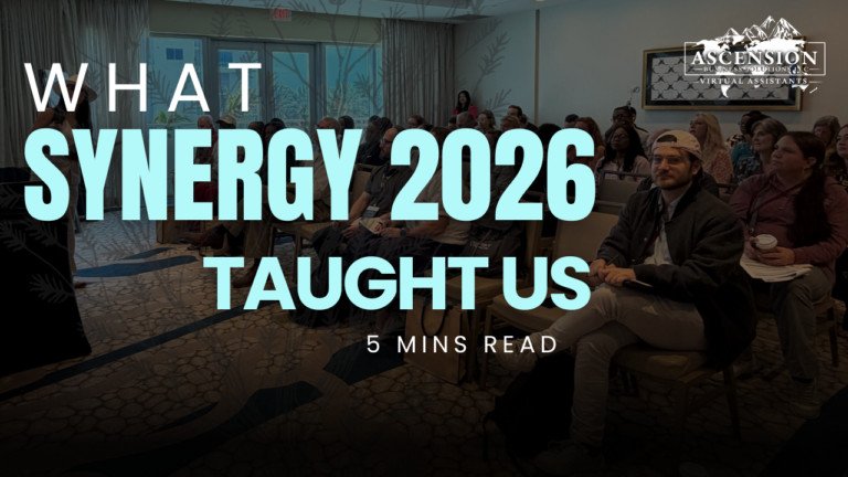 Synergy HomeCare Cultivate 2026 attendees during a conference session, with the words “What Synergy 2026 Taught Us.”
