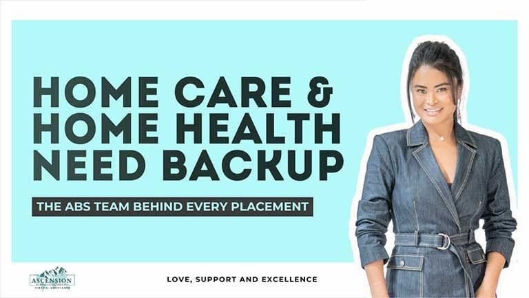 Home care and home health need backup blog thumbnail for ABS Virtual Assistant support